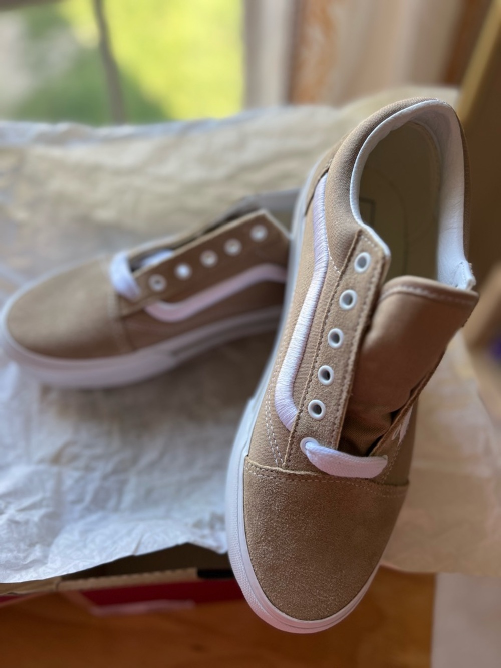 Vans Old Skool Platform Khaki Size 7